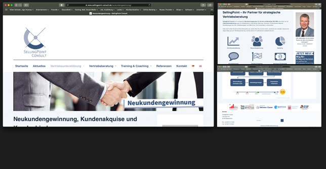 Webseite Unternehmensberatung